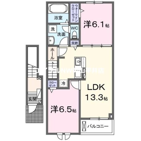 クレール六番館の物件間取画像